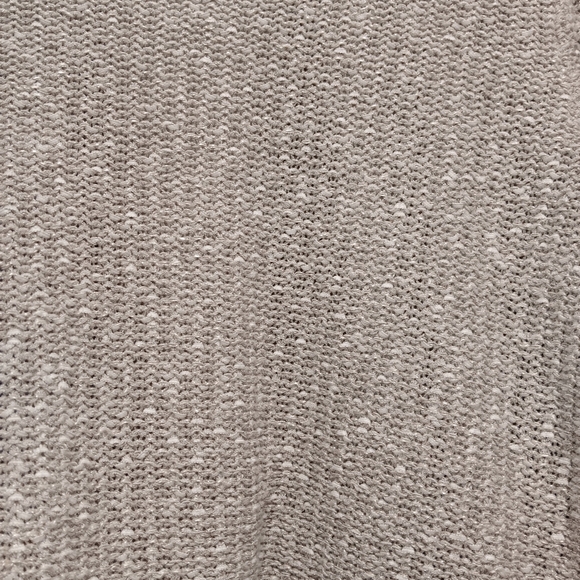 Womens L Coldwater Creek crochet cream navy blue open cardigan sweater boho com - Picture 6 of 8